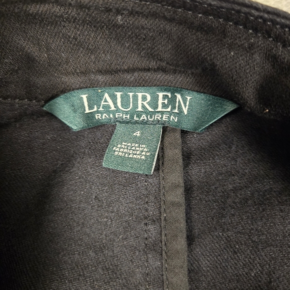 RALPH LAUREN BLACK MILITARY JACKET W/EPAULETS COAT Size 4 NICE!!!!!!!!!!!! - Picture 4 of 14